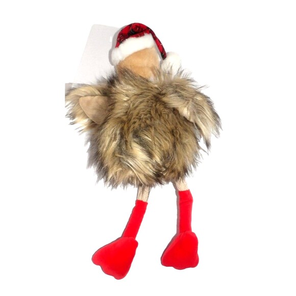 Savanna Plush OSTRICH Pier 1 Imports Stuffed Animal Christmas 18” Furry Fluffy - Picture 2 of 8